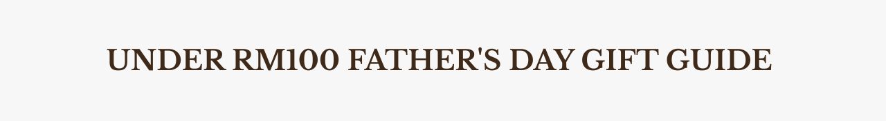 Under RM100 Father's Day Gift Guide